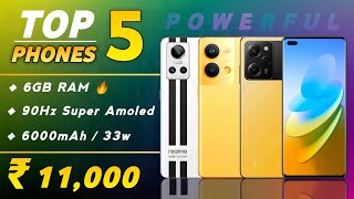 6GB RAM  Top 5 Powerful Phones Under 11000 in 2023  Best Gaming Smartphone Under 11000 [upl. by Eylloh]