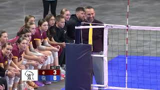 WIAA 2024 Div 2 Girls State Volleyball Championships LuxemburgCasco vs Catholic Memorial [upl. by Yrrem]