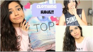 Clothing Haul F21 Topshop Aero Love Culture [upl. by Saltsman]