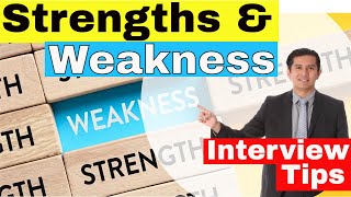 Strengths and Weakness Job Interview Answers [upl. by Nnahteb]