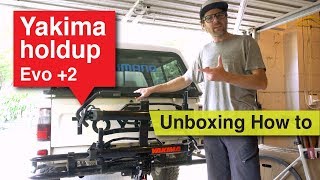 2019 Yakima holdup Evo 2 bike rack unboxing and install [upl. by Anhavas]