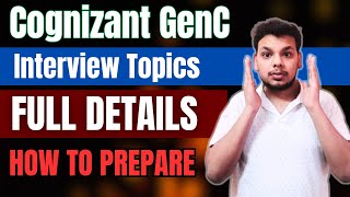 Cognizant GenC Interview Questions  How to Prepare for Cognizant GenC Interview  Cognizant Hiring [upl. by Aikemaj]