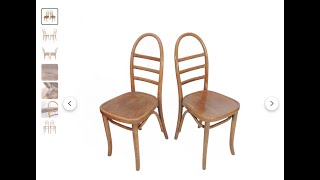 Vintage Aguila Bentwood Rustic Dining Bistro Cafe Chairs [upl. by Nhguav587]