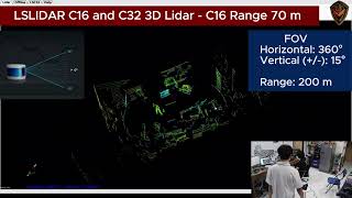 Review LSLIDAR C16 and C32 3D Lidar [upl. by Quintie]