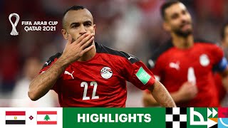 Egypt v Lebanon  FIFA Arab Cup Qatar 2021  Match Highlights [upl. by Chauncey778]