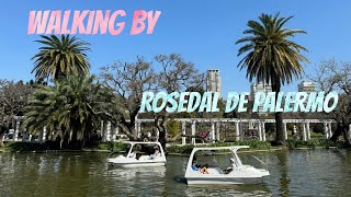 ROSEDAL DE PALERMO  BUENOS AIRES  ARGENTINA  4K WALKING BY [upl. by Nations441]