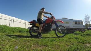 Honda XR500 Cold Start [upl. by Htes]