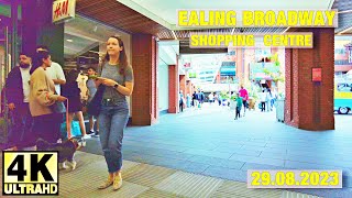 Ealing Broadway shopping centre walking tour  London borough of Ealing  4K  29092023 [upl. by Winonah]