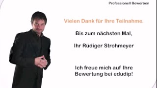 Bewerbungsanschreiben  professionelle Bewerbungen formulieren  Teil 3 von 5 [upl. by Llerroj]