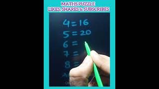 Maths puzzle  math puzzles  puzzle game  math quiz  mathstricks maths mathspuzzle shorts [upl. by Diley34]