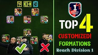 Top 4 The Best Formations In eFootball 2025 🔥  Best Formation eFootball 2025 [upl. by Enialehs]