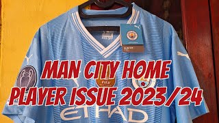 MAN CITY HOME PLAYER ISSUE 202324 REVIEW amp UNBOXING🔥🔥 [upl. by Ketchum119]