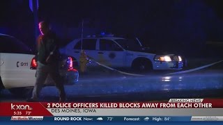 2 officers shot quotambushquot style in Des Moines [upl. by Fleisig]