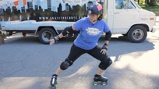 How to Do a Power Slide  RollerSkate [upl. by Leslie]