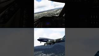 BOEING 7478 Circling Approach  Osaka INTL RWY 14R aviation msfs2020 boeing747 flightsimulator [upl. by Kristyn]