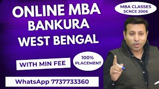 ONLINE MBA COLLEGE IN BANKURA  DISTANCE MBA COLLEGE IN BANKURA 2025  ADMISSION  FEE [upl. by Ztirf985]