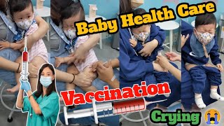 One Year Old Baby Health Care Vaccination Injection Crying Baby [upl. by Nafis]