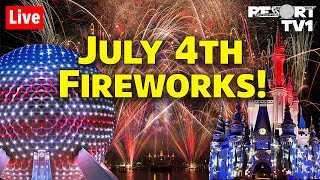 🔴Live July 4th Fireworks at Walt Disney World 2022  Walt Disney World Live Stream [upl. by Brade]