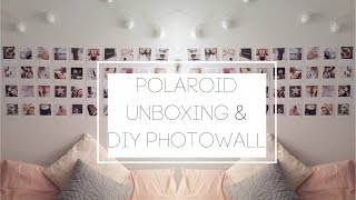 LALALAB POLAROID UNBOXING amp DIY TUMBLR PHOTO WALL  Emily Louise [upl. by Ramat30]