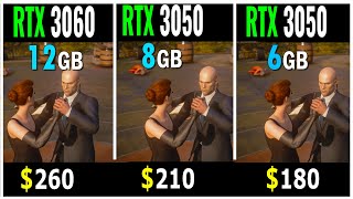 RTX 3050 8GB vs RTX 3050 6GB vs RTX 3060  Test in 20 games at 1080P 1440P 4K [upl. by Ahtennek]