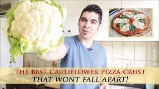 Easy Cauliflower Pizza Crust Recipe that won´t Fall Apart [upl. by Eceinart]