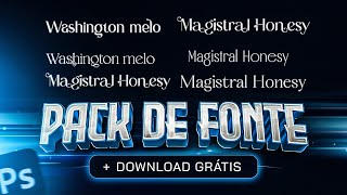 O melhor PACK DE FONTES GRÁTIS para você enriquecer seu DESIGN DOWNLOAD [upl. by Acherman]