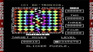 Slicker Puzzle   1983  VIC20  Gameplay [upl. by Adnylam573]