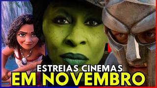 FILMES QUE TERÃO ESTREIAS NOS CINEMAS EM NOVEMBRO DE 2024 [upl. by Alberic]