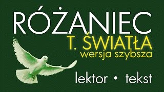 Różaniec  Tajemnice ŚWIATŁA  wersja SZYBSZA [upl. by Kcirddec]