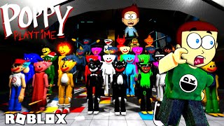 Too Many Huggy Wuggy Poppy Playtime in Roblox  Shiva and Kanzo Gameplay [upl. by Everara]