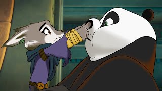 Kung Fu Panda 4 2024  Po amp Zhen vs the Chameleon Awesome Fight Scene  Movieclips [upl. by Apfel412]