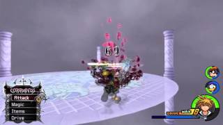 KH HD 25 ReMIX  Marluxia Data Battle KH2FM Critical Mode [upl. by Watt]