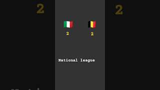 National league Italia Belgio 22 🔴⚪🟢 [upl. by Suoivatra]