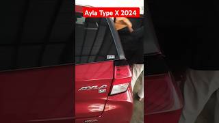 Cuci Mobil Ayla Type X 2023 Merah Maroon [upl. by Dun]