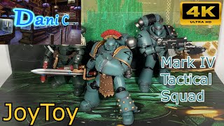 The Horus Heresy JoyToy Sons of Horus MKIV Tactical Squad Sergeant with Power Fist figure review ESP [upl. by Oglesby]