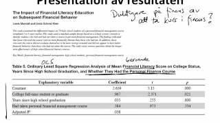 61 PRESENTATION AV RESULTATET 6 Multipel regressionsanalys [upl. by Fausta]