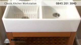 Classic Kitchen Workstation Sink from Sinks co uk2 [upl. by Ahsiled]