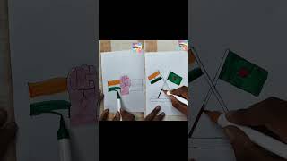 Indian flag drawing🇮🇳🇮🇳🇮🇳 I love my India🇮🇳🇮🇳 shorts indianflagdrawing tiranga [upl. by Malissia]