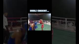 Crazy Boxing Double Knockout…😳 [upl. by Llertnek]