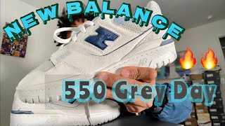 The 550 IS BACK New Balance 550 “Grey Day” ReviewHow to Style [upl. by Marline915]