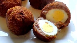 SCOTCH EGGS How to make Indian Spiced tasty recipe [upl. by Nnylyram159]