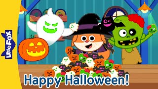 🎃 Fun Halloween Songs for Kids  Monster Dance Trick or Treat amp More 🎵  Little Fox [upl. by Vilma799]