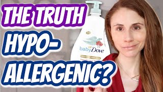 The TRUTH ABOUT HYPOALLERGENIC skin care products Dr Dray [upl. by Bevan]