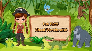 Fun Facts about Vertebrate Animals for kids Mammals🦁 Birds🦅reptiles🐸 Amphibians fish🐠 [upl. by Orose]