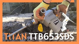 Titan TTB653SDS Electric SDS Plus Drill  Hammer Drill amp Chisel Review [upl. by Kristofer]