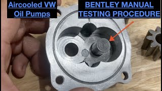 AirCooled VW Oil Pumps  Proper Tests amp Inspection [upl. by Past383]