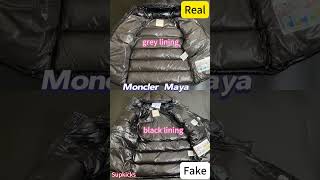 Real vs Fake Moncler Maya from Supkicks [upl. by Howlond]