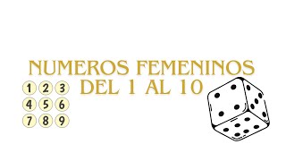 Numero femeninos en Hebreo 1 al 10 [upl. by Deroo]