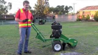 For Hire Tree Stump Removal Machine Red Roo SH400 Easy to Use Pivot Frame [upl. by Giah274]