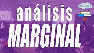 El análisis marginal [upl. by Annaeel]